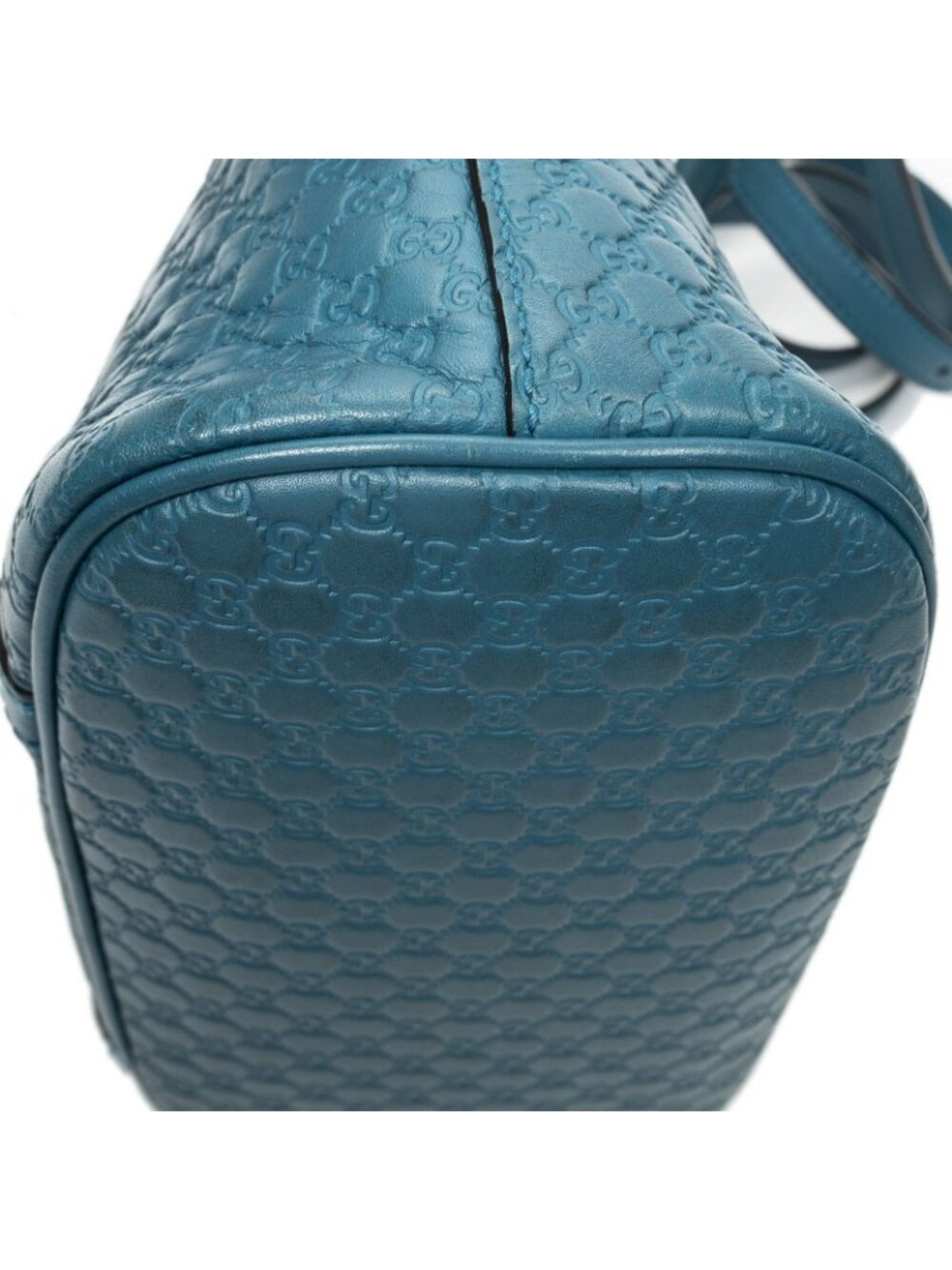 Gucci Mini Dome Tote Teal Micro Guccissima Leather - Picture 8 of 15